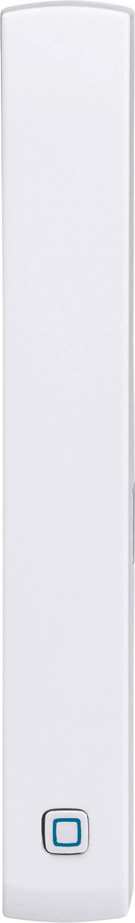 Grand appareil électronique blanc avec un bouton bleu sur la face avant inférieure.