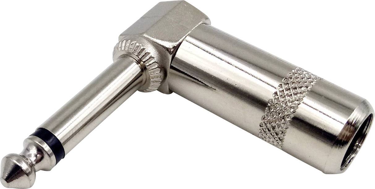 Connecteur Jack Coudé Neutrik NP2RX - 6,35 Mm (1/4"), 2 Pôles, Nickel, Pour Câble Instrument