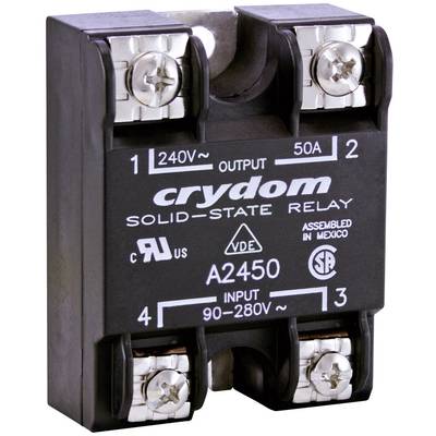 Crydom Relais à semi-conducteurs A2450 50 A Tension de contact (max.): 280 V/AC à commutation au zéro de tension 1 pc(s)