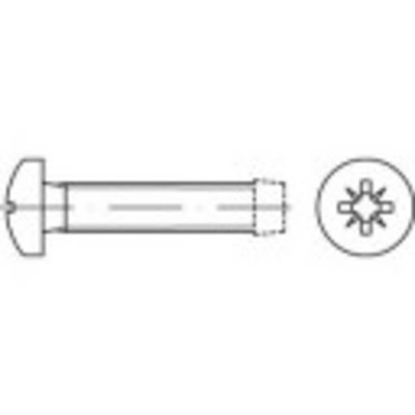 Vis autotaraudeuse TOOLCRAFT 141045  2000 pc(s) M4 12 mm tête bombée cruciforme Pozidriv acier N/A