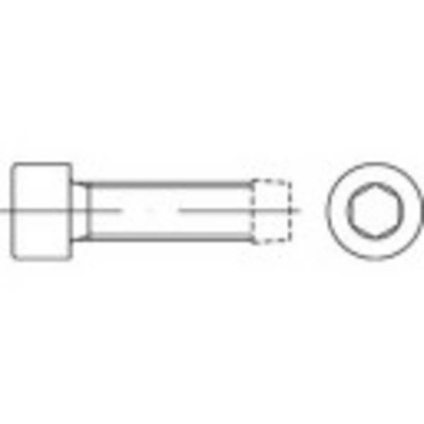 Vis autotaraudeuse TOOLCRAFT 141308  1000 pc(s) M5 25 mm tête cylindrique 6 pans intérieurs acier N/A