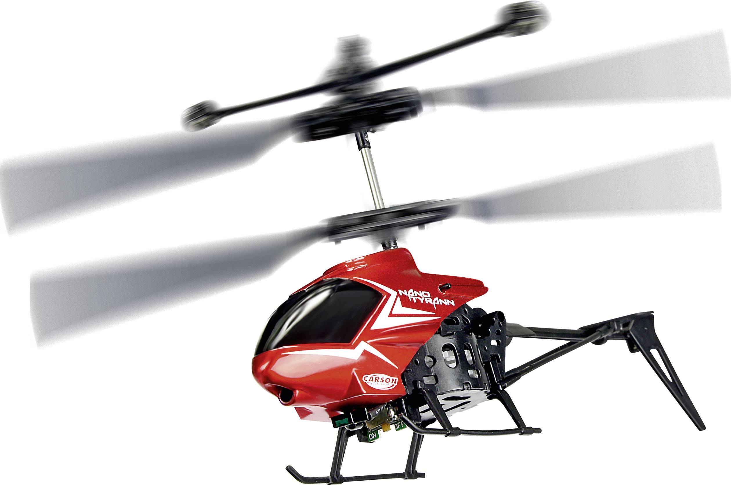 Hélicoptère RC débutant Carson Modellsport Nano Tyrann 500507070 prêt à