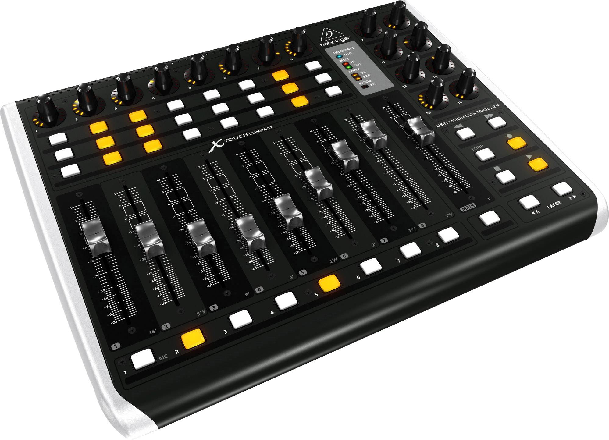 Contrôleur MIDI Behringer XTOUCH COMPACT Conrad.fr