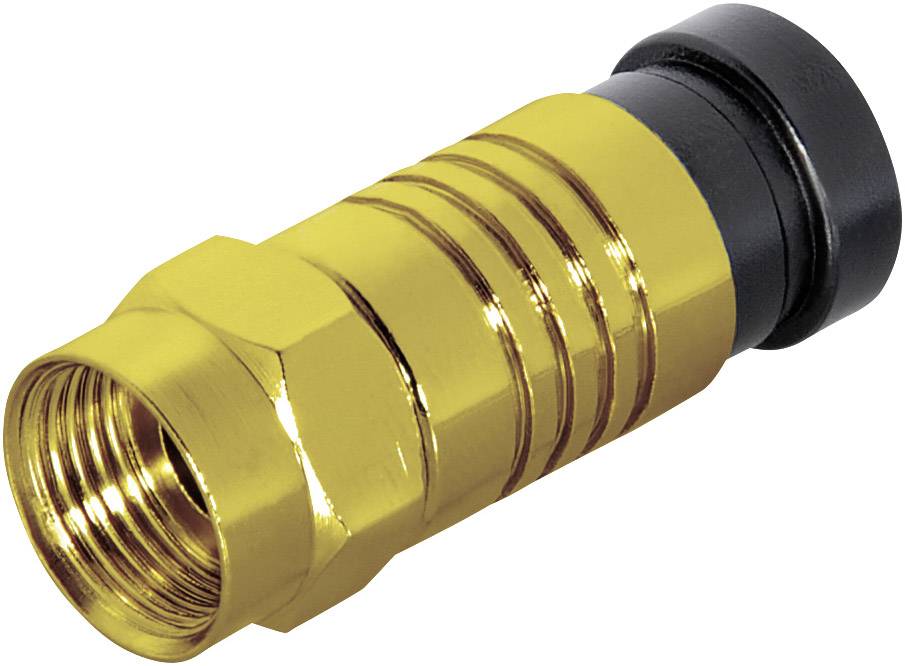 Connecteur F mâle à compression Diamètre de câble: 8.2 mm