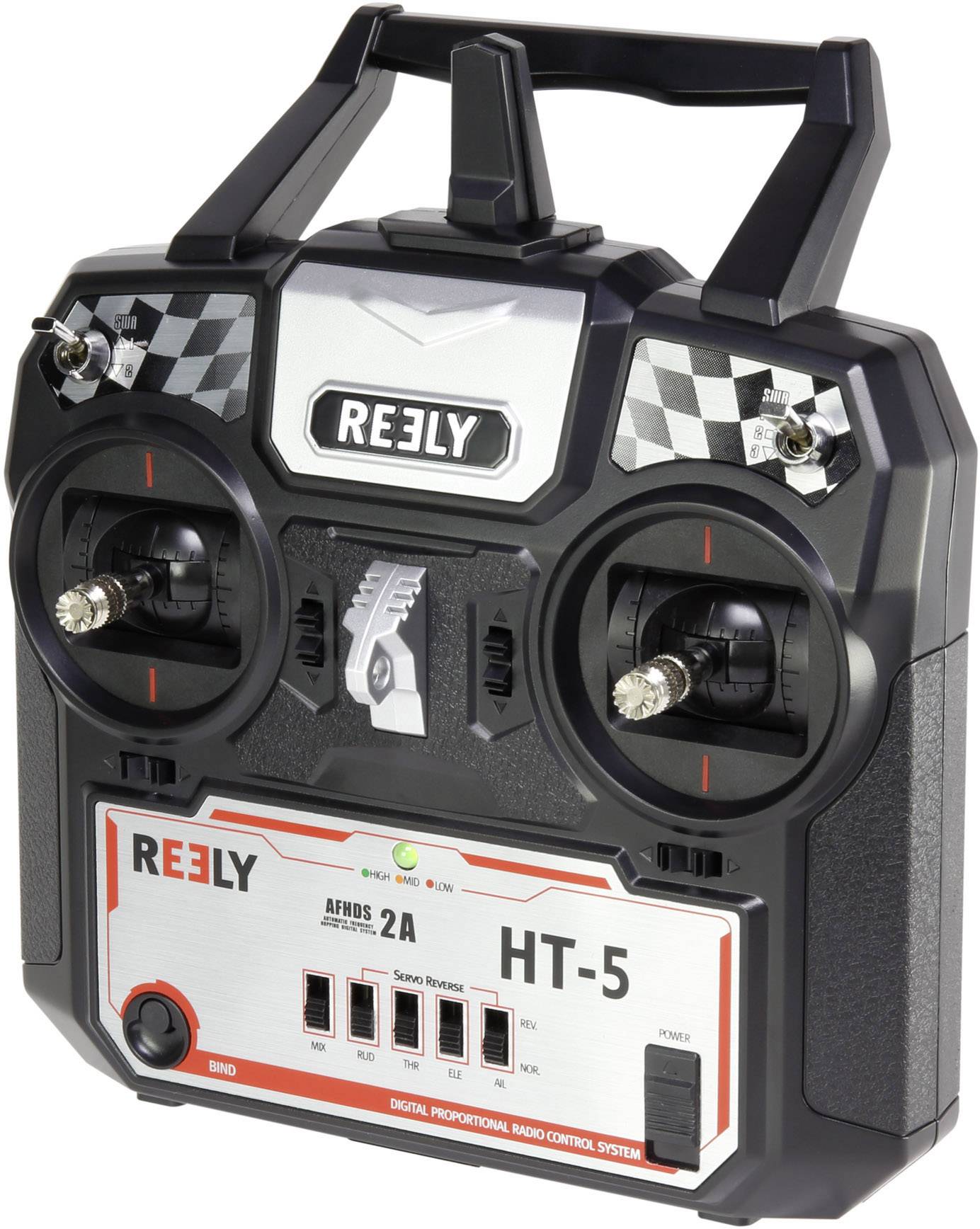 Radiocommande manuelle Reely HT-5 avec récepteur 2,4 GHz Nombre de canaux: 5-2