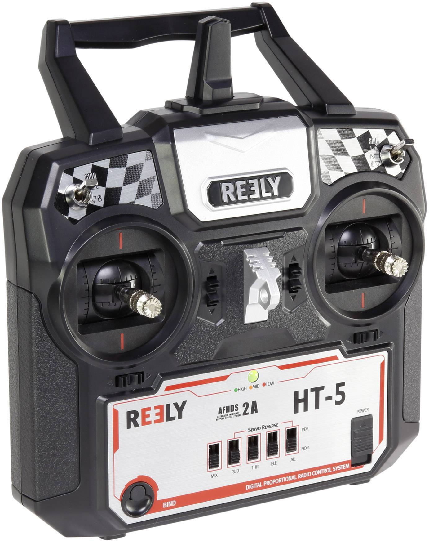 Radiocommande manuelle Reely HT-5 avec récepteur 2,4 GHz Nombre de canaux: 5-3