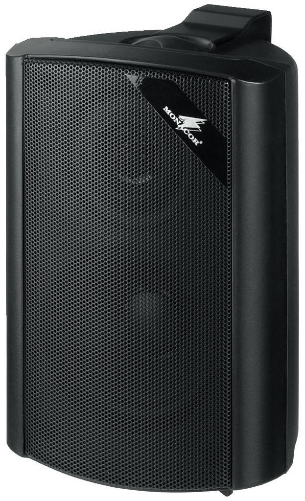 Monacor MKS-34/SW Enceinte murale 45 W 4 Ω noir 1 paire(s)-1