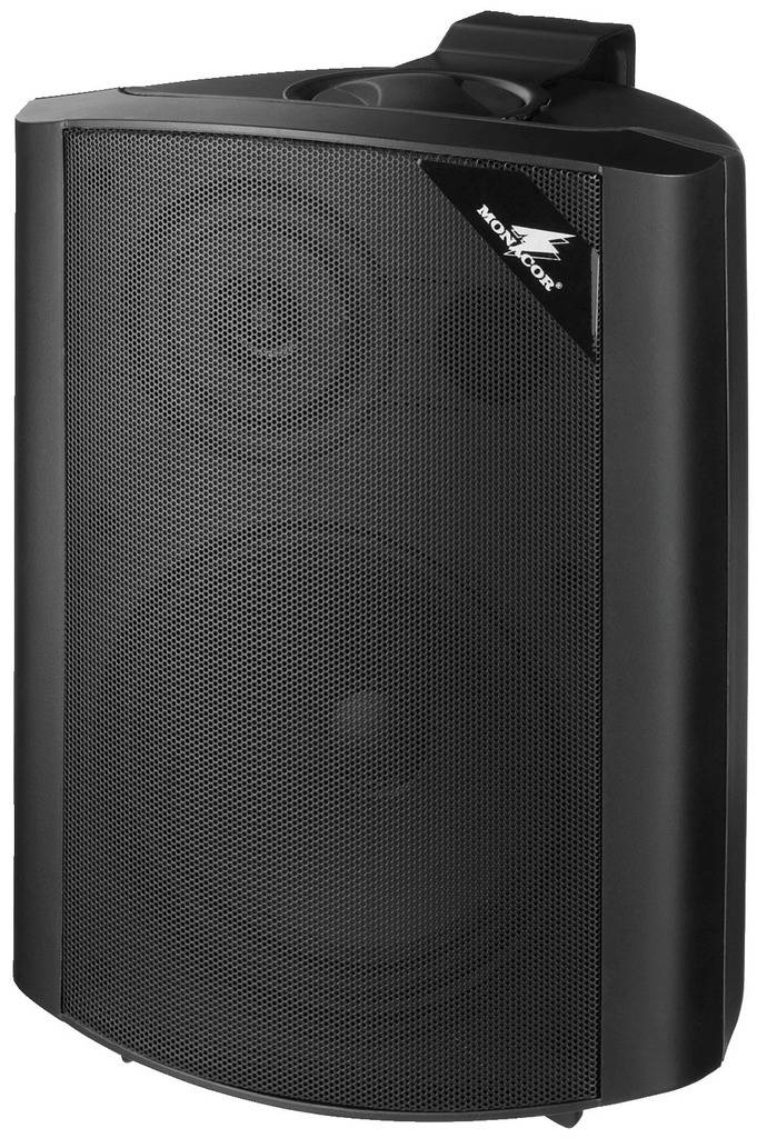 Monacor MKS-64/SW Enceinte murale 90 W 4 Ω noir 1 paire(s)-3