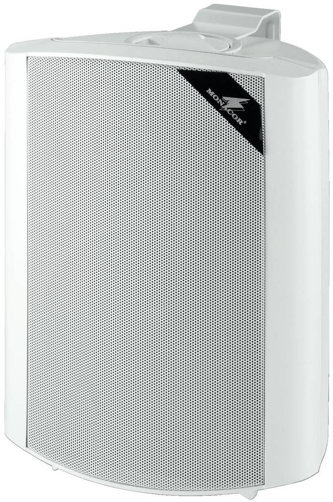 Monacor MKS-64/WS Enceinte murale 90 W 4 Ω blanc 1 paire(s)-1