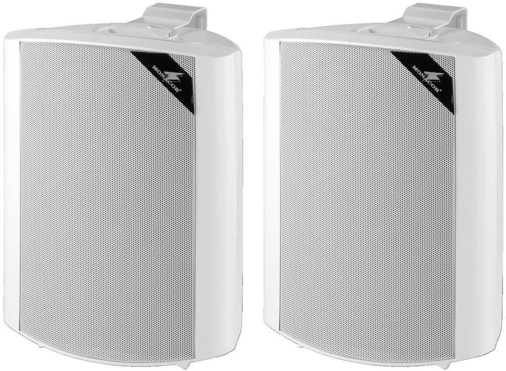 Monacor MKS-64/WS Enceinte murale 90 W 4 Ω blanc 1 paire(s)-2