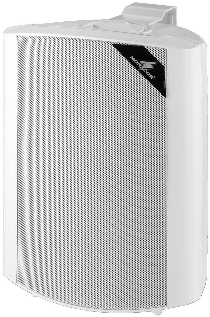 Monacor MKS-64/WS Enceinte murale 90 W 4 Ω blanc 1 paire(s)-3