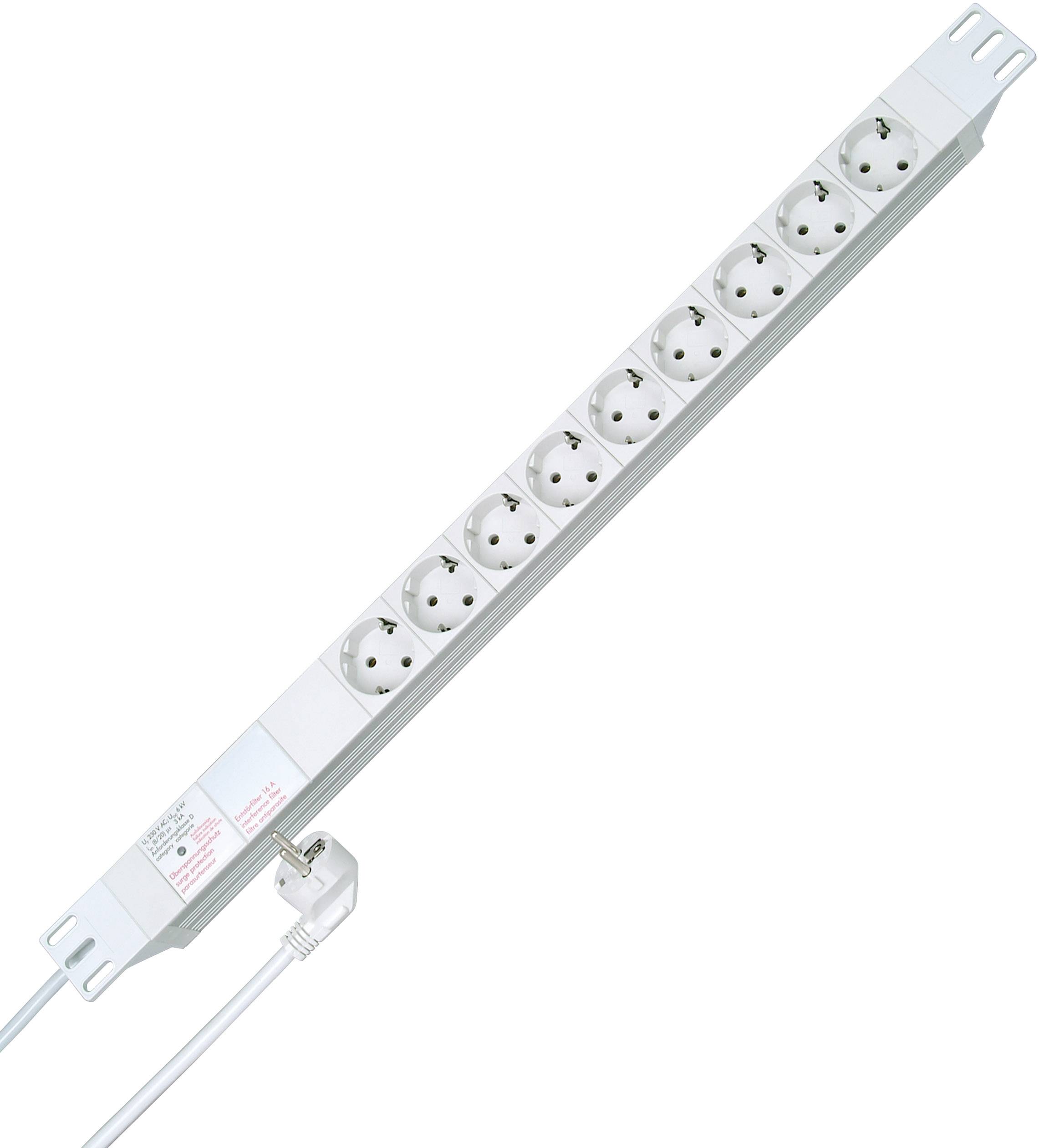 Multiprise 19 pouces x9 Kopp PROFIversal 930904016 blanc-0