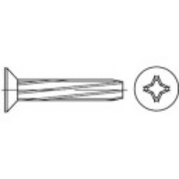Vis autotaraudeuses TOOLCRAFT 141802  500 pc(s) M5 30 mm tête fraisée cruciforme acier N/A