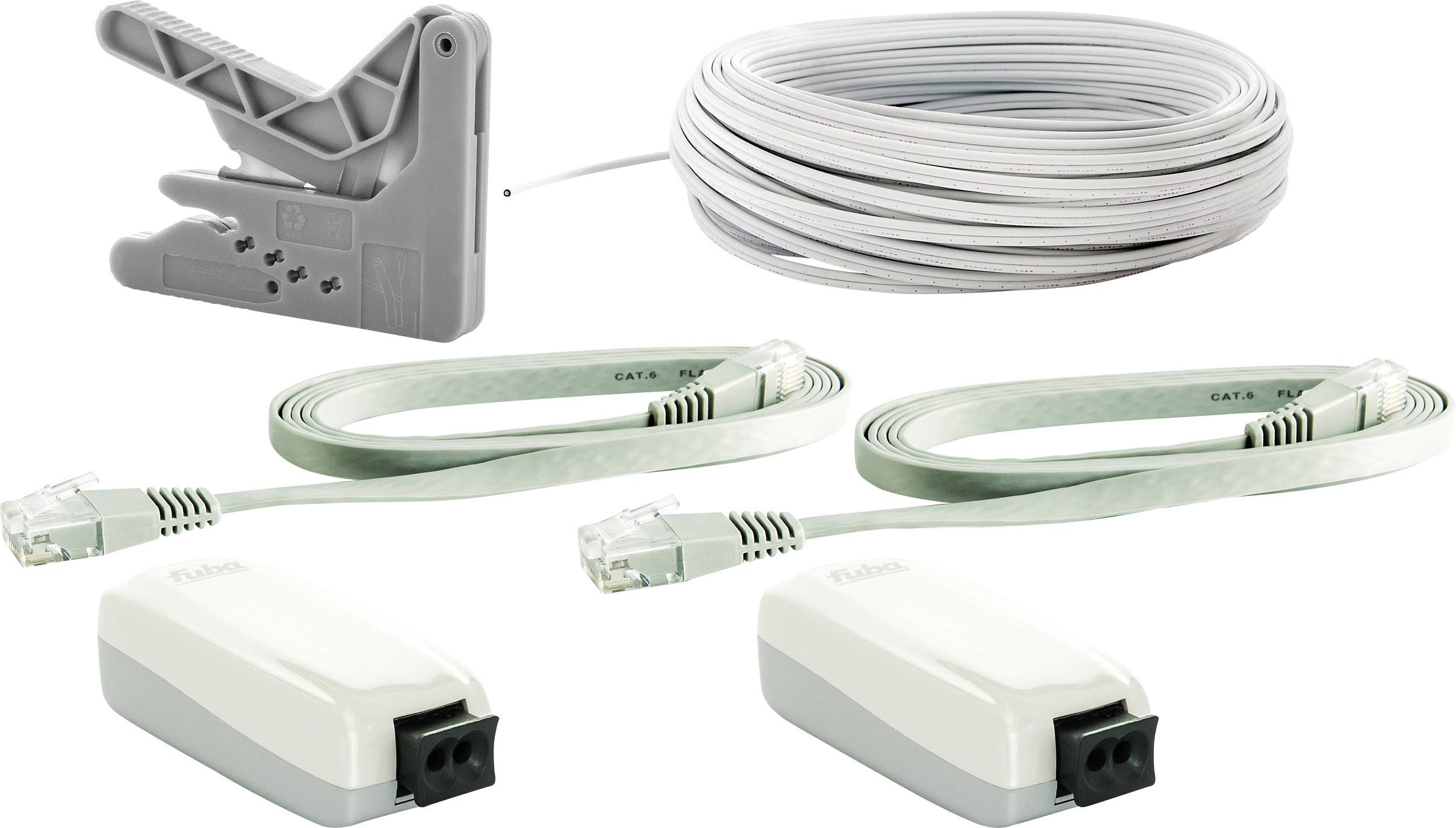 Câble de raccordement fibre optique fuba 29104070 [1x RJ45 femelle 1x RJ45 femelle] 980/1000 µ