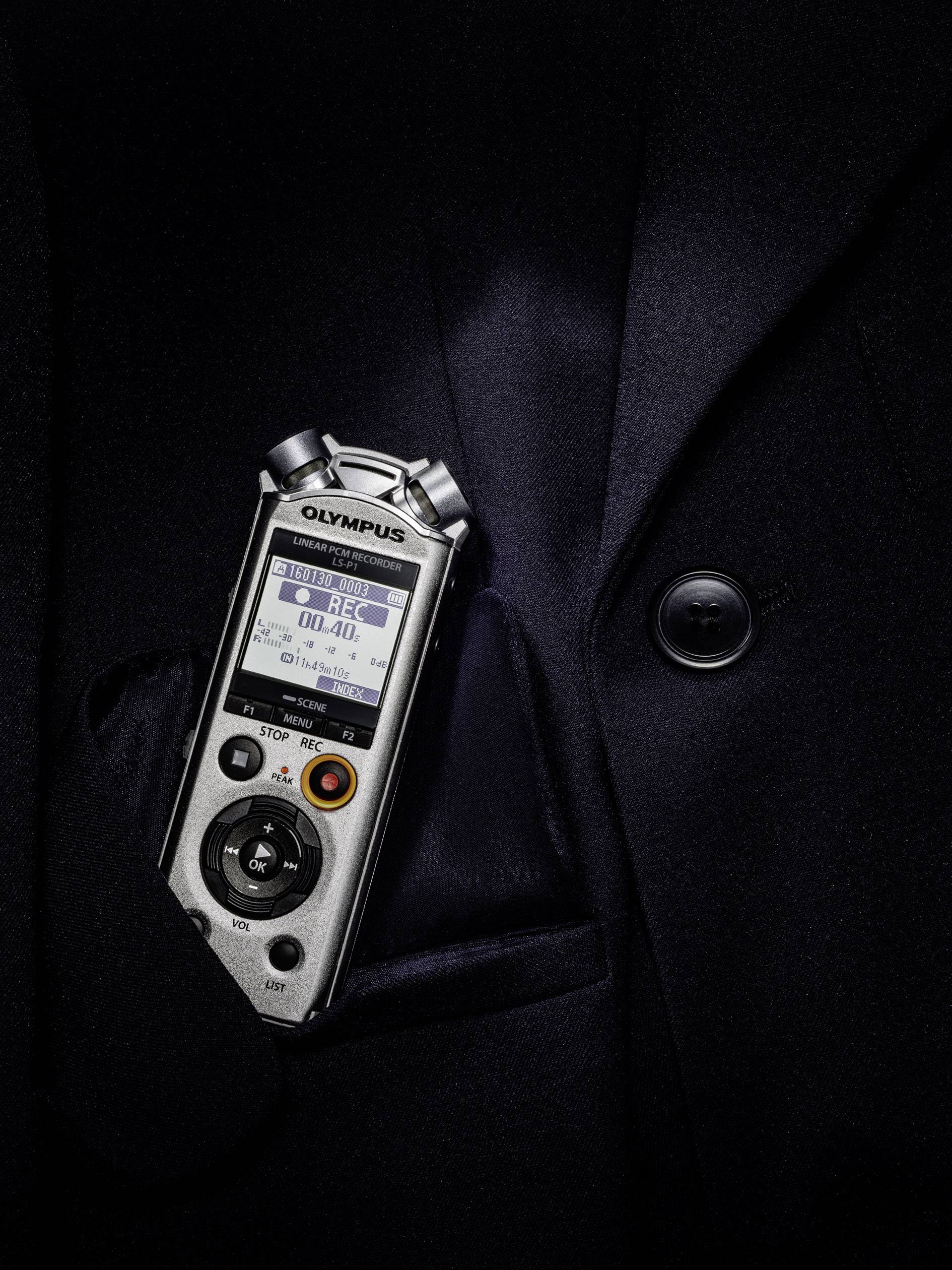 Digital Voice Recorder Notice En Français Enregistreur audio mobile Olympus LS-P1 argent | Conrad.fr