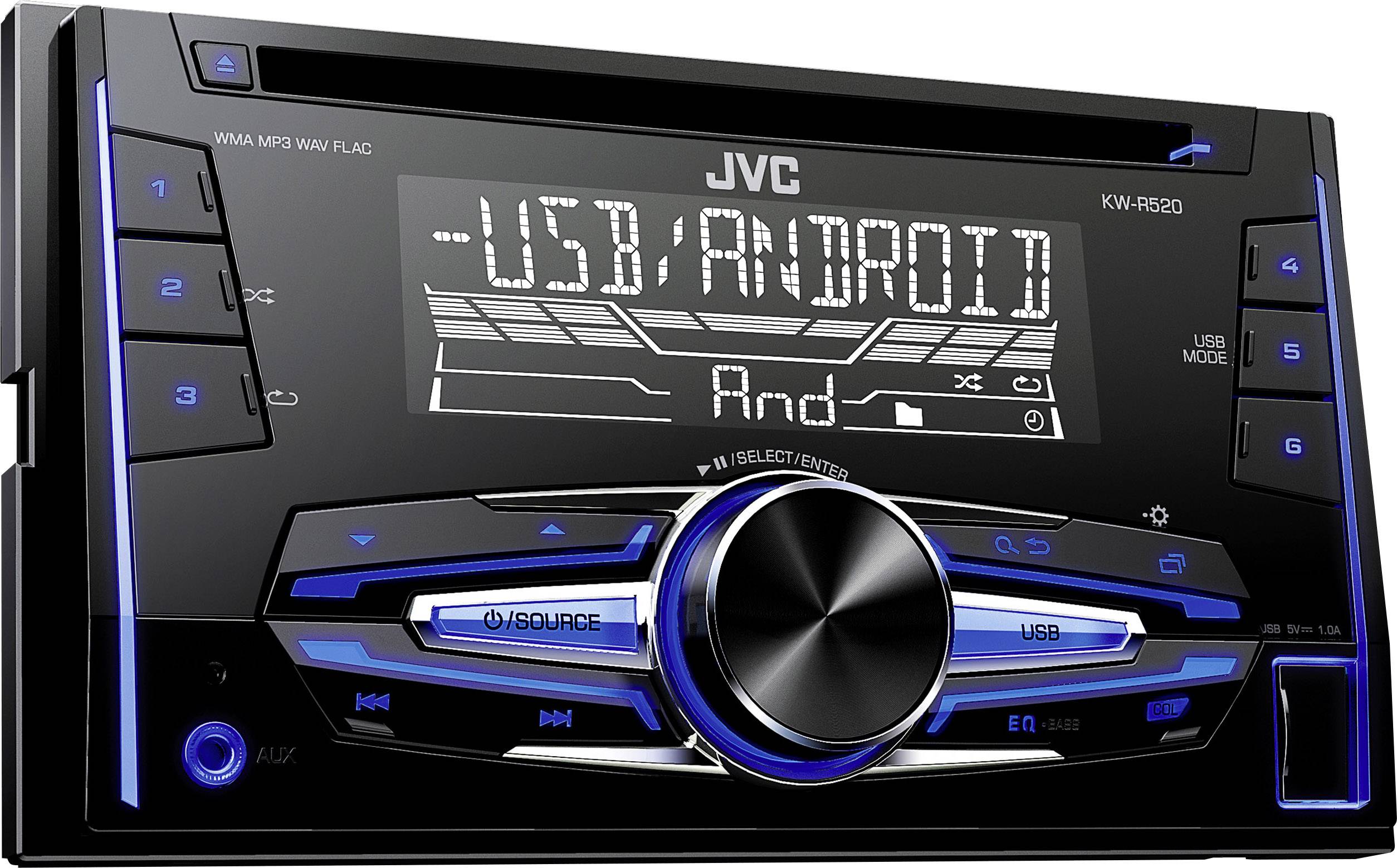 Autoradio 2 DIN JVC KW-R520E KW-R520E 1 Pc(s) | Conrad.fr