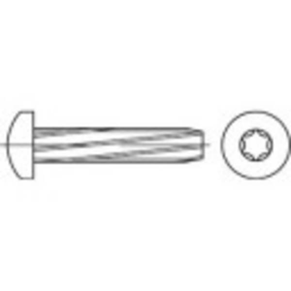 Vis autotaraudeuses TOOLCRAFT 141915  1000 pc(s) M5 12 mm tête plate profil Torx acier N/A
