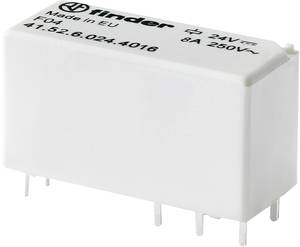 Finder 41.52.6.024.4016 Relais pour circuits imprimés 24 V/DC 8 A 2 inverseurs (RT) 1 pc(s)