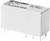 Un relais blanc portant l'inscription '8A 250V~'. Fabriqué dans l'UE, avec la marque 'finder'. Adapté pour des applications 24V.