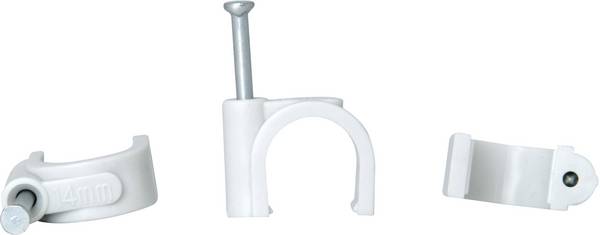 Kopp 347804088 Cavalier  347804088 Plage de Ø du faisceau 10 à 14 mm   gris 50 pc(s)