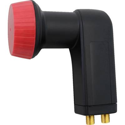 Tête LNB twin MegaSat Diavolo Nombre d'abonnés : 2 contacts de connexion dorés, résistant aux intempéries-0