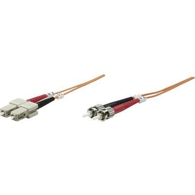 Câble de raccordement FO Intellinet 470117 [1x ST mâle - 1x SC mâle] 50/125 µ Multimode OM2 2.00 m