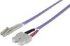 Câble de raccordement FO Intellinet 751186 [1x LC mâle - 1x SC mâle] 50/125 µ Multimode OM4 20.00 m
