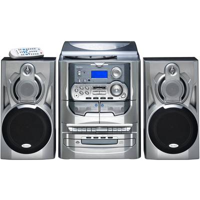 Karcher KA 5300 Chaîne stéréo CD, Cassette, MF, Lecteur de disque, FM, 2 x 5 W argent-0