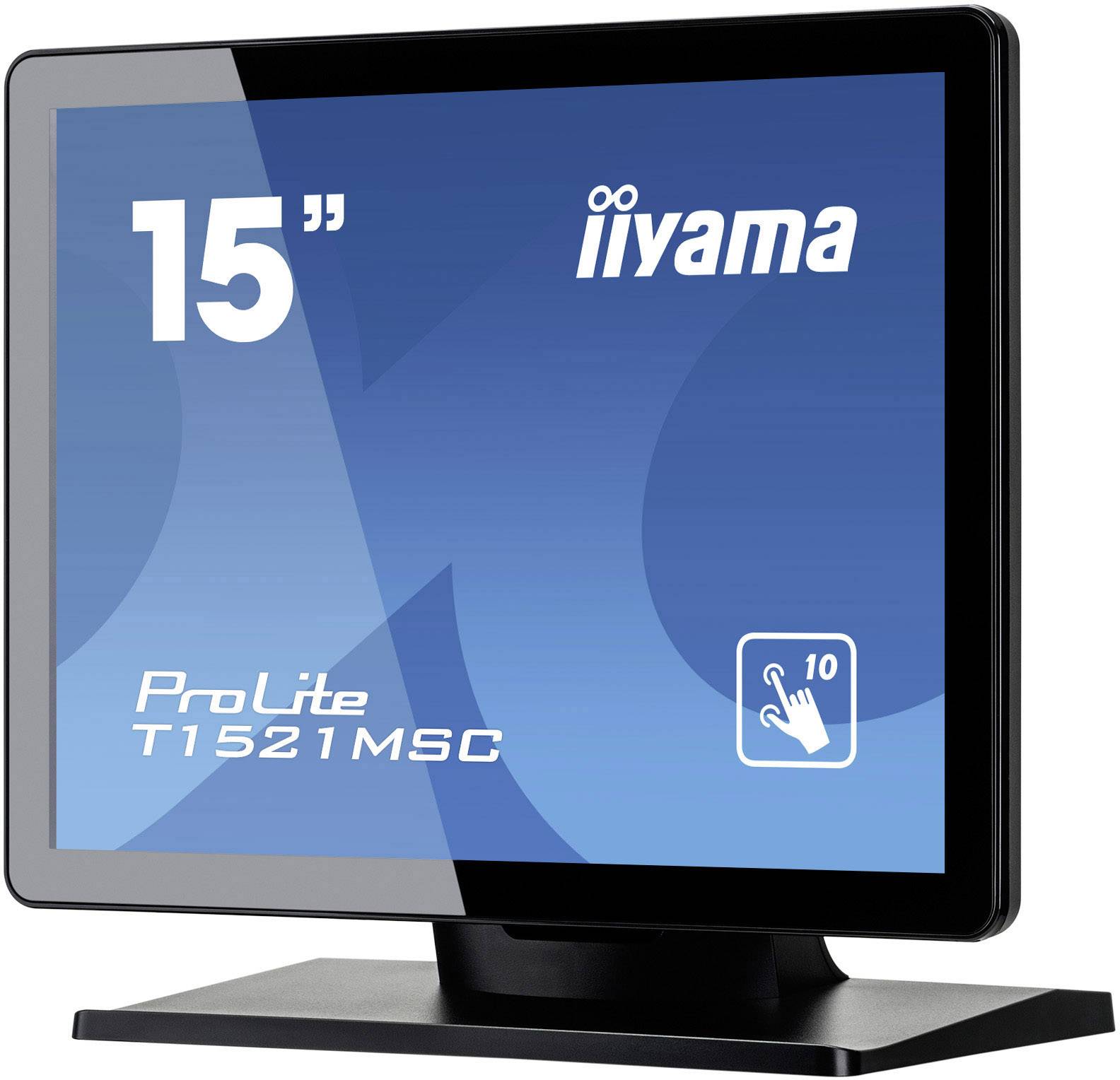 Iiyama T1521MSC-B1 Moniteur tactile CEE: E (A - G) 38.1 cm (15 pouces) 1024 x 768 pixels4:38 msVGA, USBTN LED-1