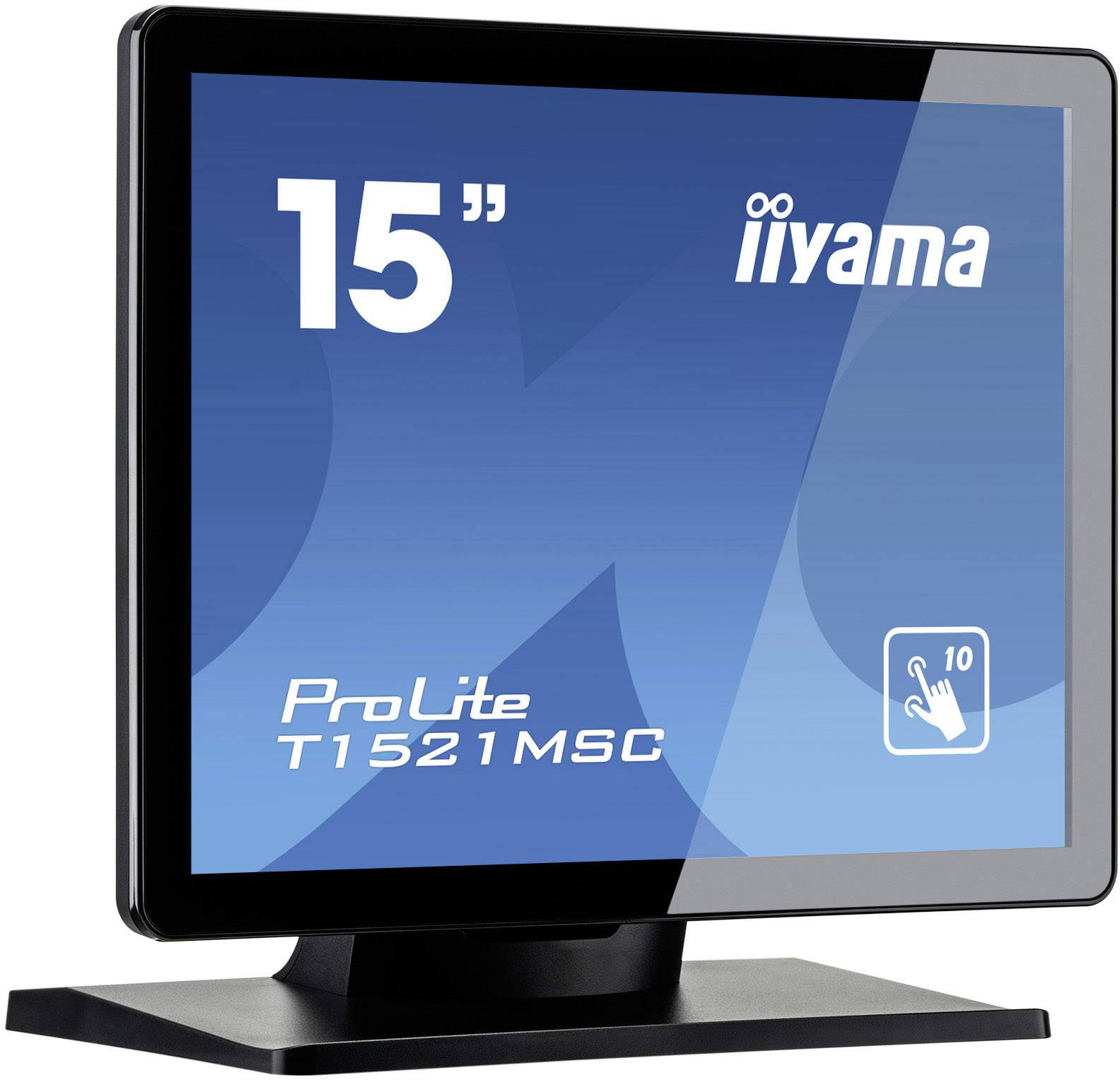 Iiyama T1521MSC-B1 Moniteur tactile CEE: E (A - G) 38.1 cm (15 pouces) 1024 x 768 pixels4:38 msVGA, USBTN LED-4