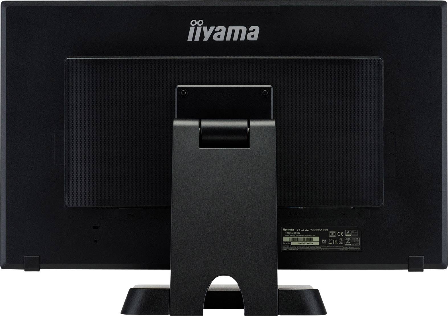 Moniteur tactile Iiyama ProLite T2336MSC CEE: F (A - G) 58.4 cm (23 pouces) 1920 x 1080 pixels 16:9 5 ms USB 3.1 (Gen 1)-7