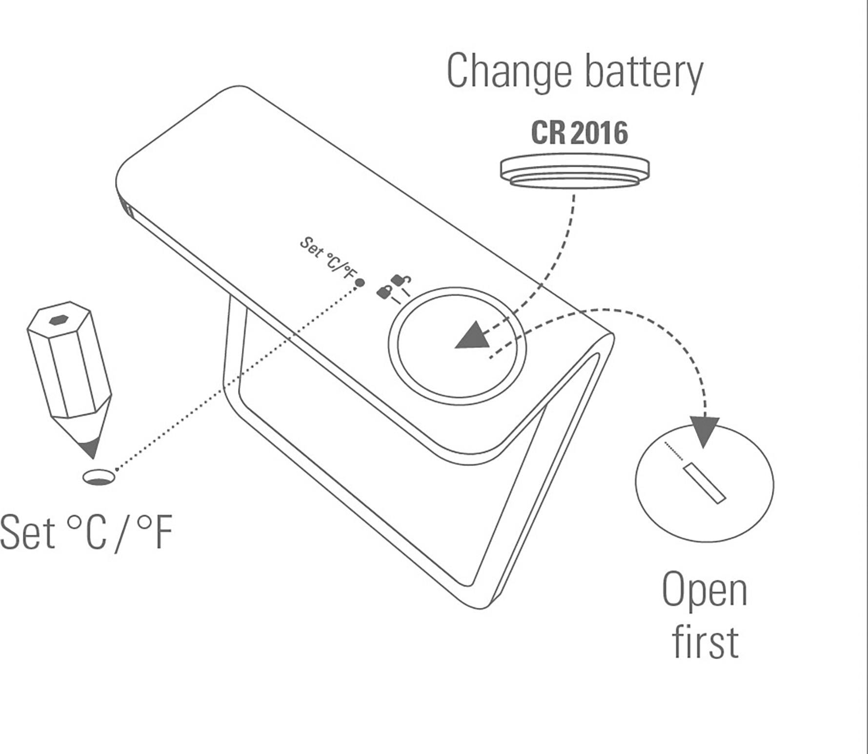 Thermo-hygromètre Stadler Form Selina weiß blanc-3