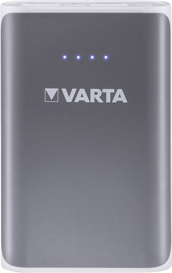 Varta Varta Cons.Varta Powerbank (batterie supplémentaire) 6000 mAh Li-Ion gris, blanc affichage du statut-1