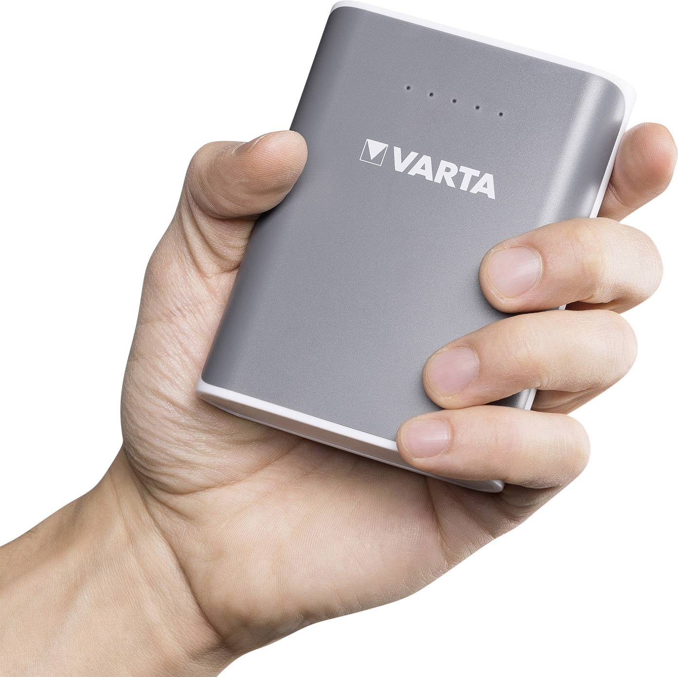 Varta Powerpack family 10400 Powerbank (batterie supplémentaire) 10400 mAh Li-Ion Micro USB gris, blanc affichage du sta-4