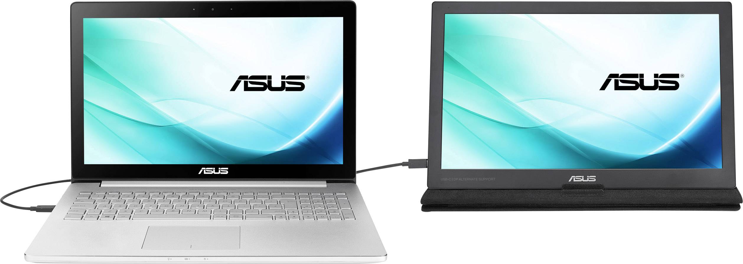 Moniteur LED Asus MB169C+ CEE F (A - G) 39.6 cm 15.6 pouces 1920 x 1080 pixels 16:9 5 ms USB-C® IPS LED-10