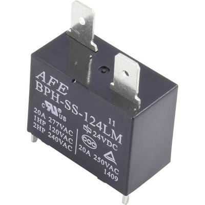 AFE BPH-SS-124LM Relais pour circuits imprimés 24 V/DC 20 A 1 NO (T) 1 pc(s) 