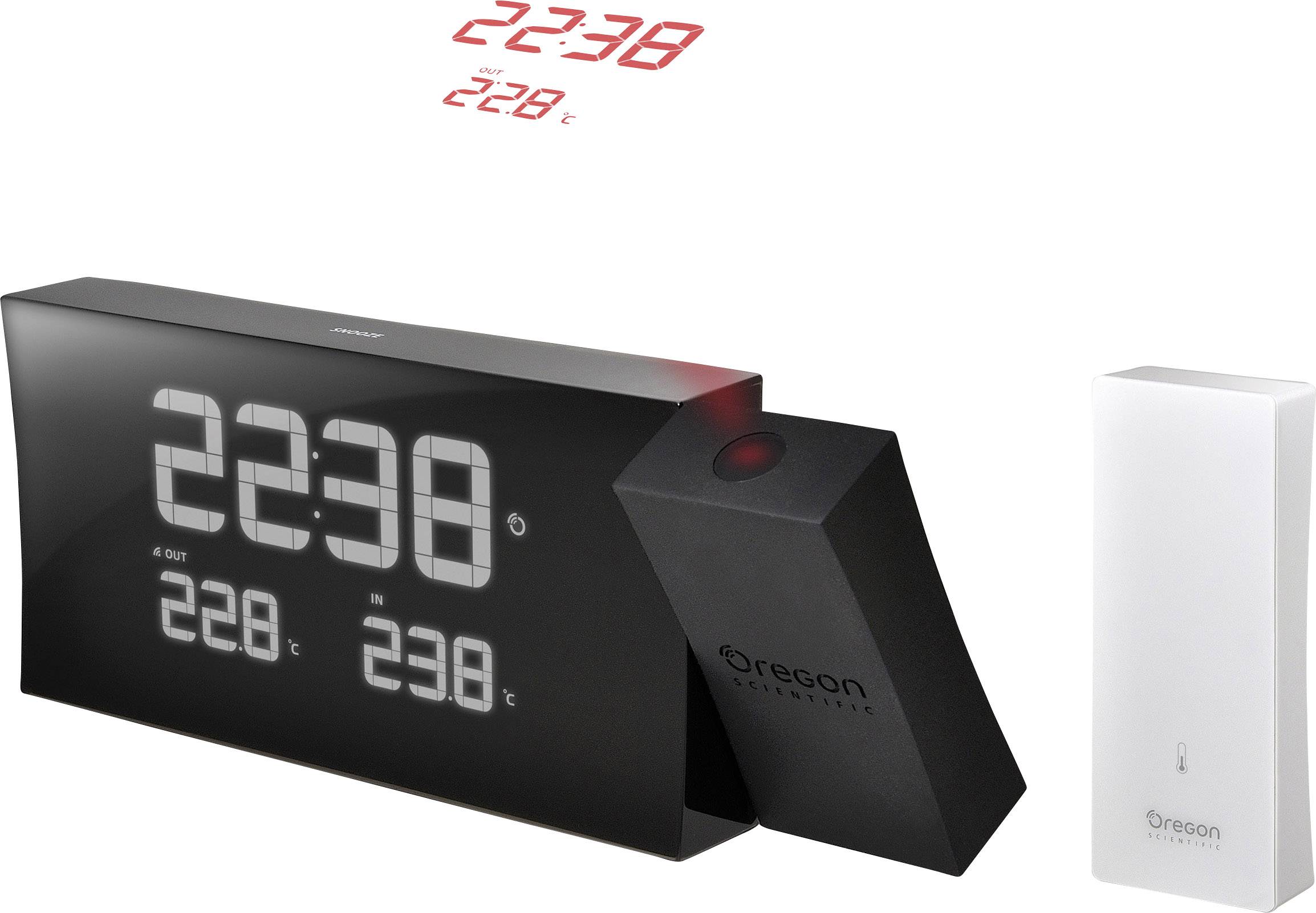 Oregon Scientific Prysma Projektionswecker - Zeit & Temperatur An Wand Projiziert, Funkuhr