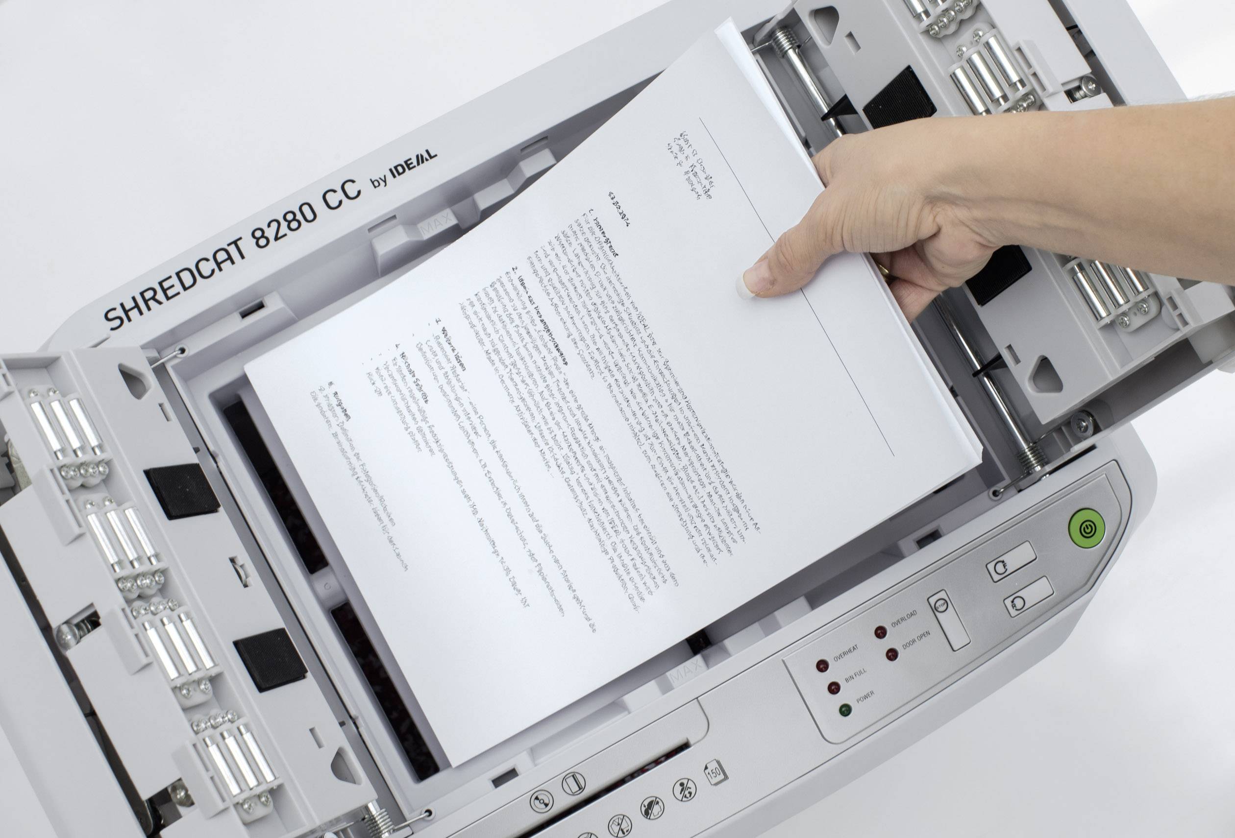 Destructeur de documents Ideal Office SHREDCAT 8280 CC 6 feuille(s) destruction par particules 4 x 10 mm P-4 30 l Détrui-6