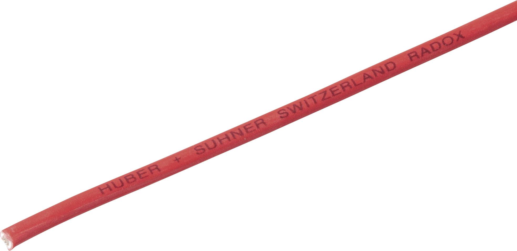 Huber+Suhner 12420036 Fil de câblage Radox® 155 1 x 1 mm² rouge Marchandise vendue au mètre