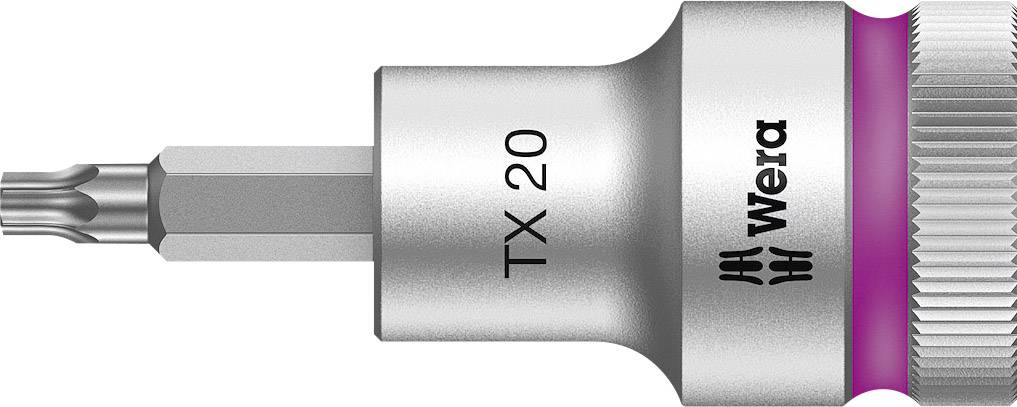 Douille-embout 6 pans intérieurs (TX) T 20 Longueur: 60 mm Wera 05003830001 Propulseur: 1/2" (12.5 mm) 1 pc(s)
