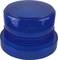 Adaptateur lumineux bleu, rond, en plastique transparent, destiné à un dispositif de signalisation d'avertissement.
