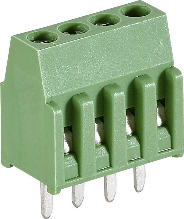 Bornier à vis TE Connectivity 282834-4 1.4 mm² Nombre de pôles 4 vert 1 pc(s)