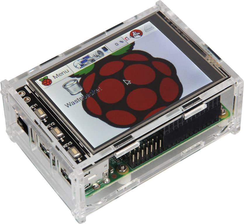 Renkforce Display Set Raspberry Pi® 3 B 1 GB 4 x 1.2 GHz avec écran tactile, avec alimentation, avec boîtier, avec Noobs-2