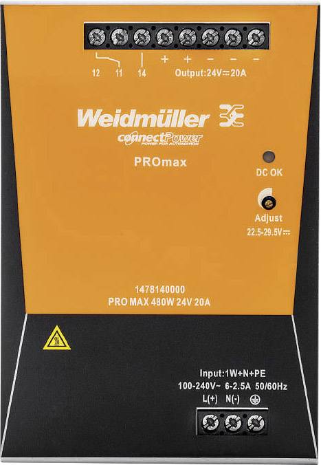 Weidmüller de commutation Alimentation 3-souvent Pro eco3 240 W 24 V 10 A 