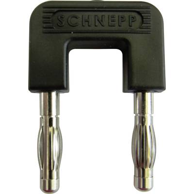 Schnepp 19/4sw Cavalier de court-circuitage noir Ø de la broche: 4 mm Écartement entre les broches: 19 mm 1 pc(s) 