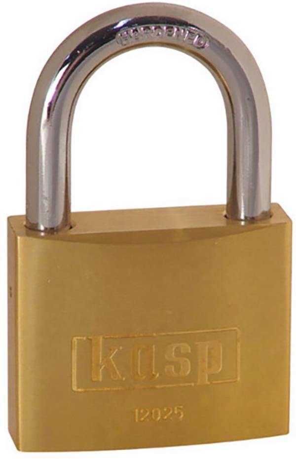 Kasp K12025LO Cadenas 25 mm fermeture différente   or-jaune avec serrure à clé