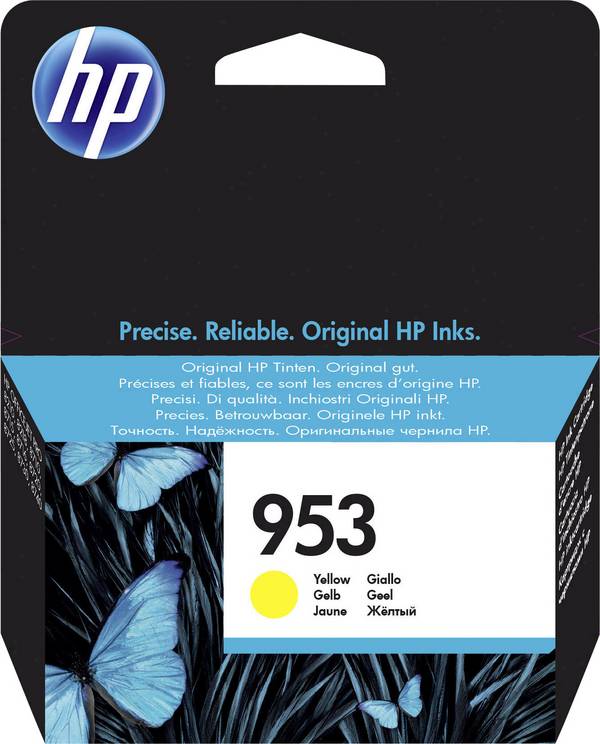 HP 953 Encre d'origine jaune F6U14AE Encre