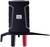 Un appareil de test électrique noir avec deux bornes de connexion, une noire et une rouge, servant à mesurer des paramètres électriques.