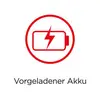 Un symbole de batterie rouge avec un éclair indique une "Batterie préchargée", ce qui signale une batterie complètement chargée.