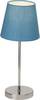 Brilliant Kasha 94874/03 Lampe de table LED E14 40 W bleu, chrome